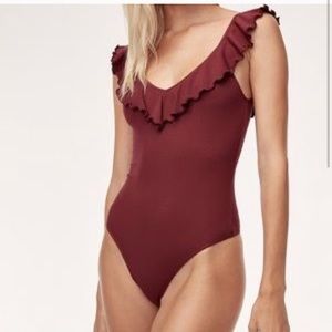 Wilfred Danette red rust bodysuit